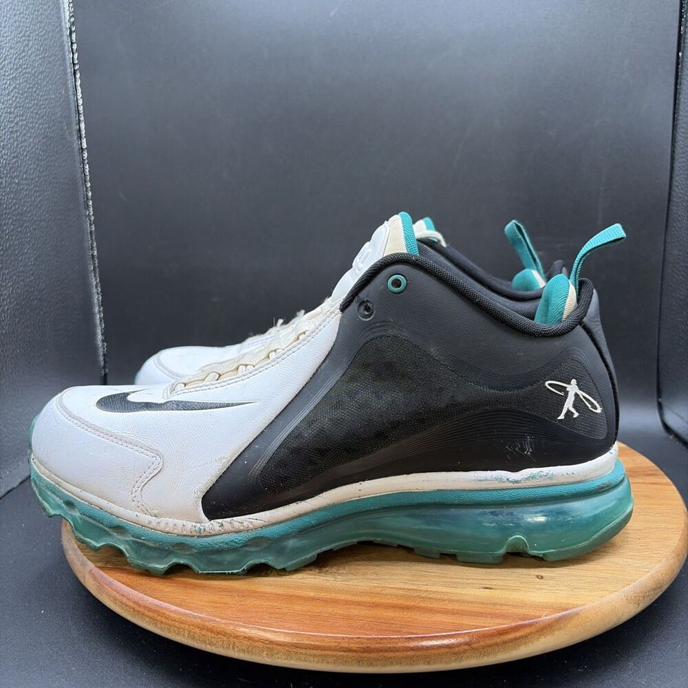 Nike Air Griffey Max 360 Swingman 24 Mens Size 9.5 Shoes White Teal Sneakers